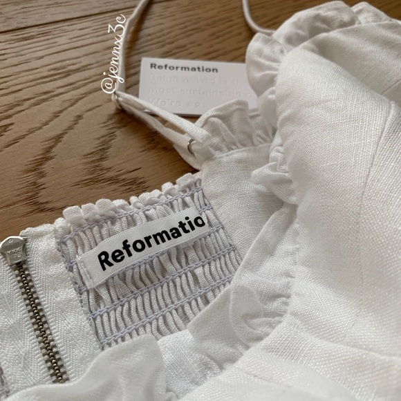 ❌[SOLD]❌Reformation Prune Dress || White - Picture 7 of 15